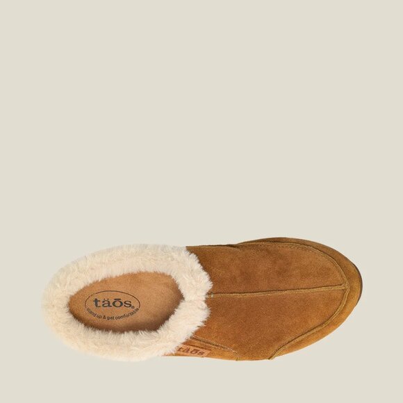 NEW TAOS Future Shearling Clogs - Suede IN Chestnut Sued For Women 925 6s3 - Picture 4 of 11